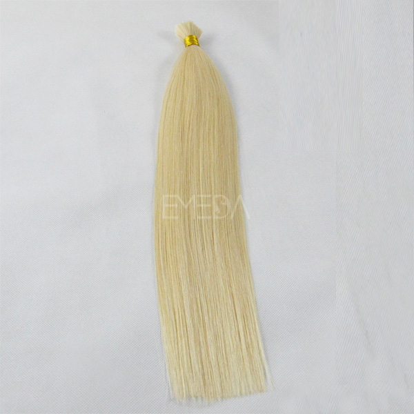 100% loose human hair bulk extension blonde straight bulk hair CX027